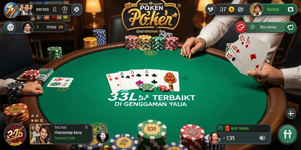 Tangkapan layar gameplay Poker yang menarik dan mendebarkan.