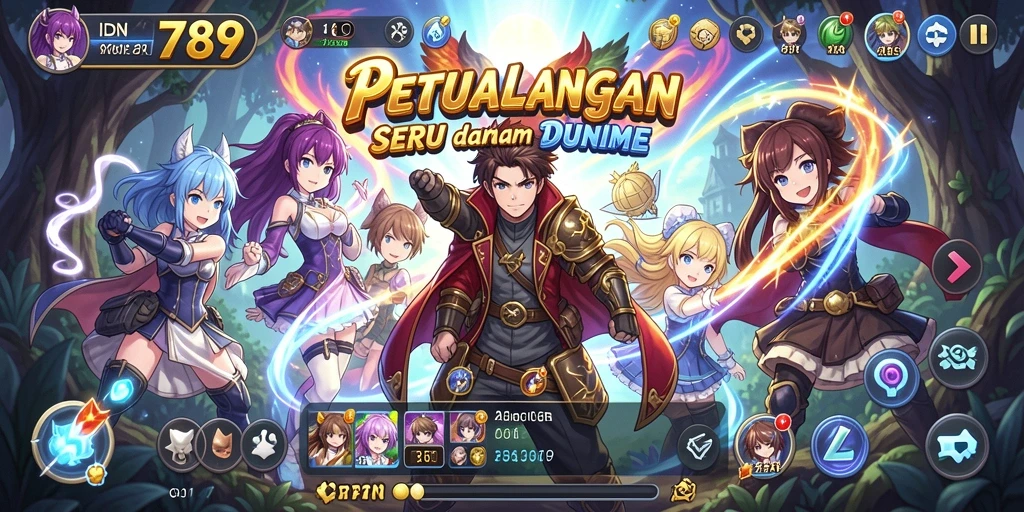 Gameplay seru dan karakter anime ikonik dalam IDN789.