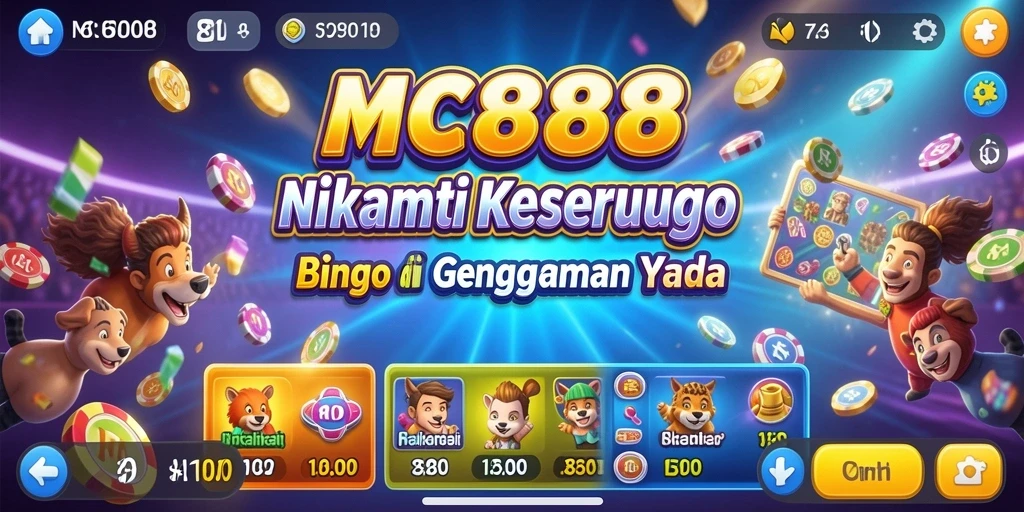 Gameplay seru Bingo di MC888 dengan fitur interaktif.