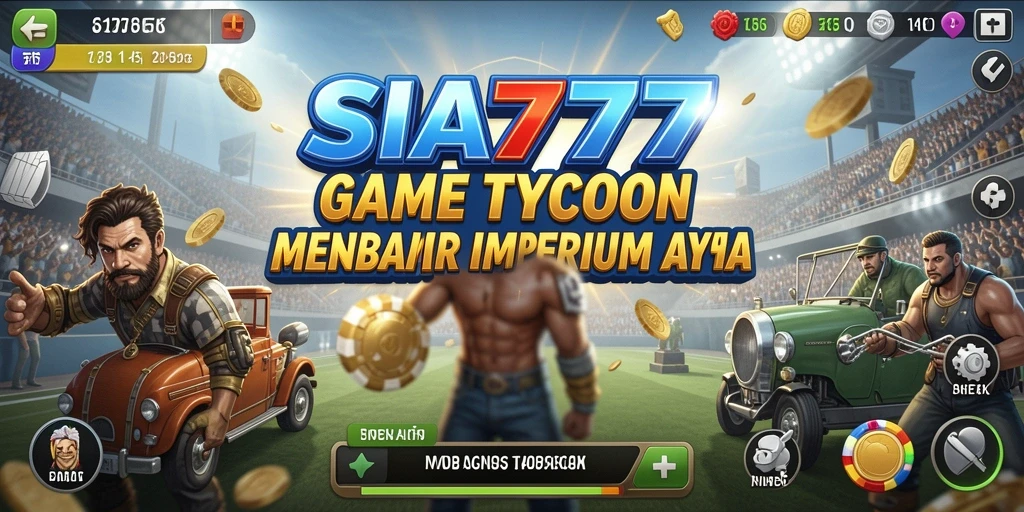 Screenshot gameplay SIA777 yang menampilkan manajemen bisnis Tycoon.