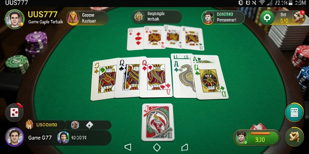 Screenshot gameplay seru dari permainan Gaple di UUS777.