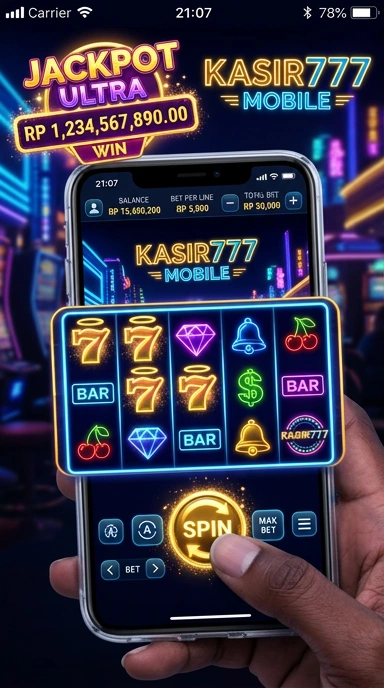 Tampilan utama aplikasi kasir777 yang intuitif dan ramah pengguna.